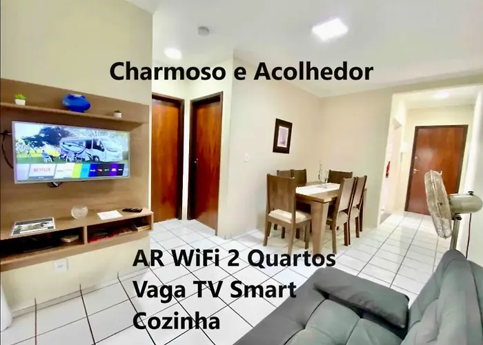 Apto Charmoso Na V Planalto Perto Shopping Com 2 Quartos De Casal Arcond Wifi Fibra Home Office E Garagem Em Dourados